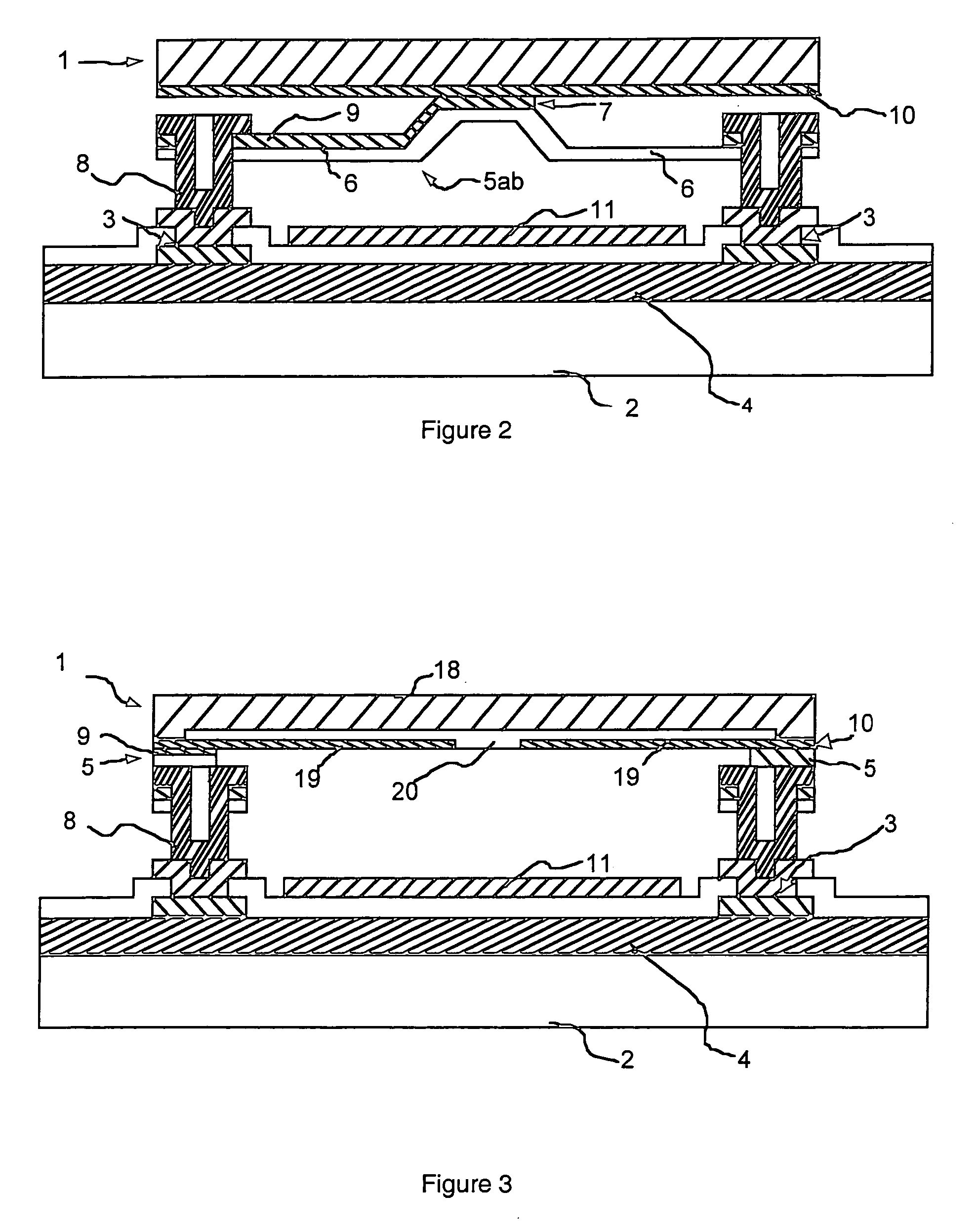 Thermal electromagnetic radiation detector comprising an absorbent membrane fixed in suspension