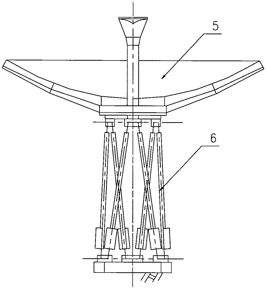 Antenna Structure System of Parallel Mechanism in Super Hemisphere Working Airspace