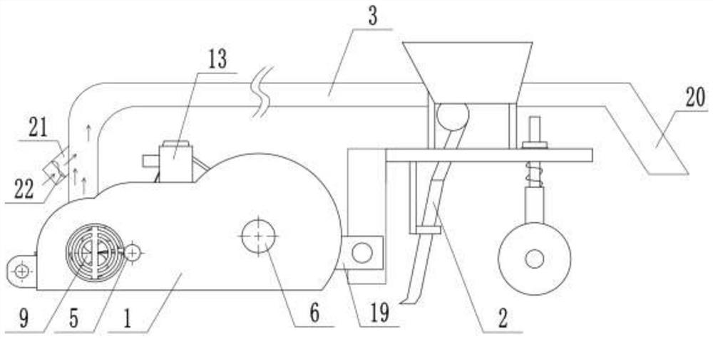 Smashing and planting integrated system for straws in soil