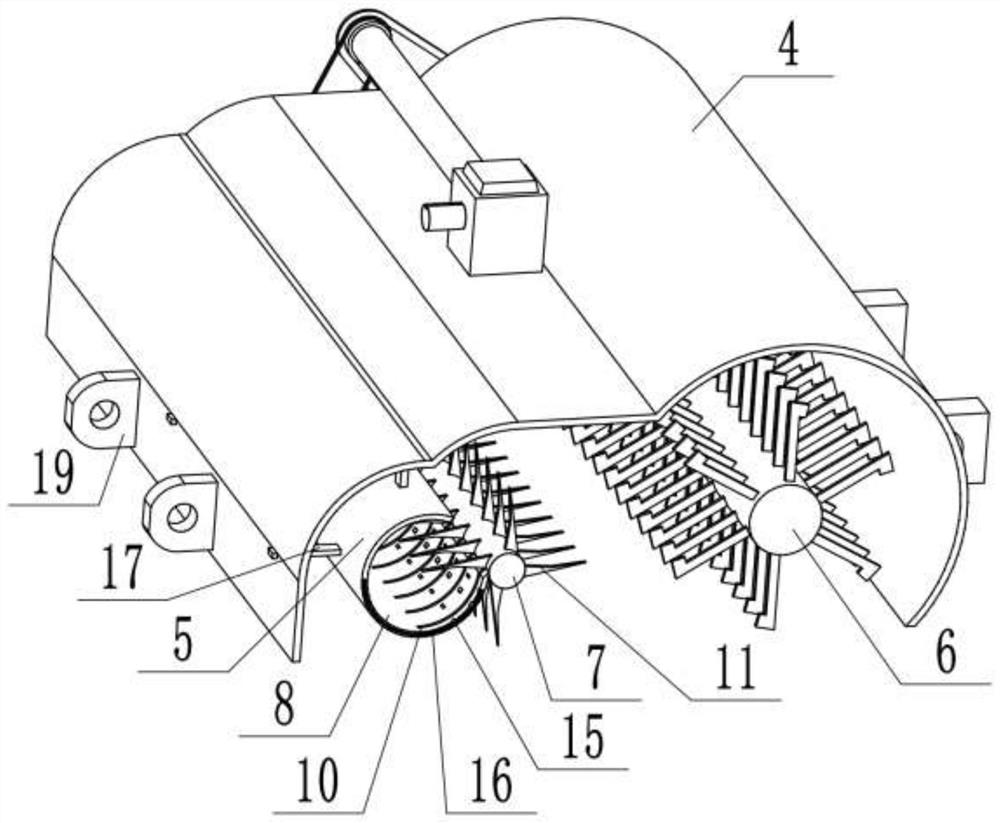 Smashing and planting integrated system for straws in soil