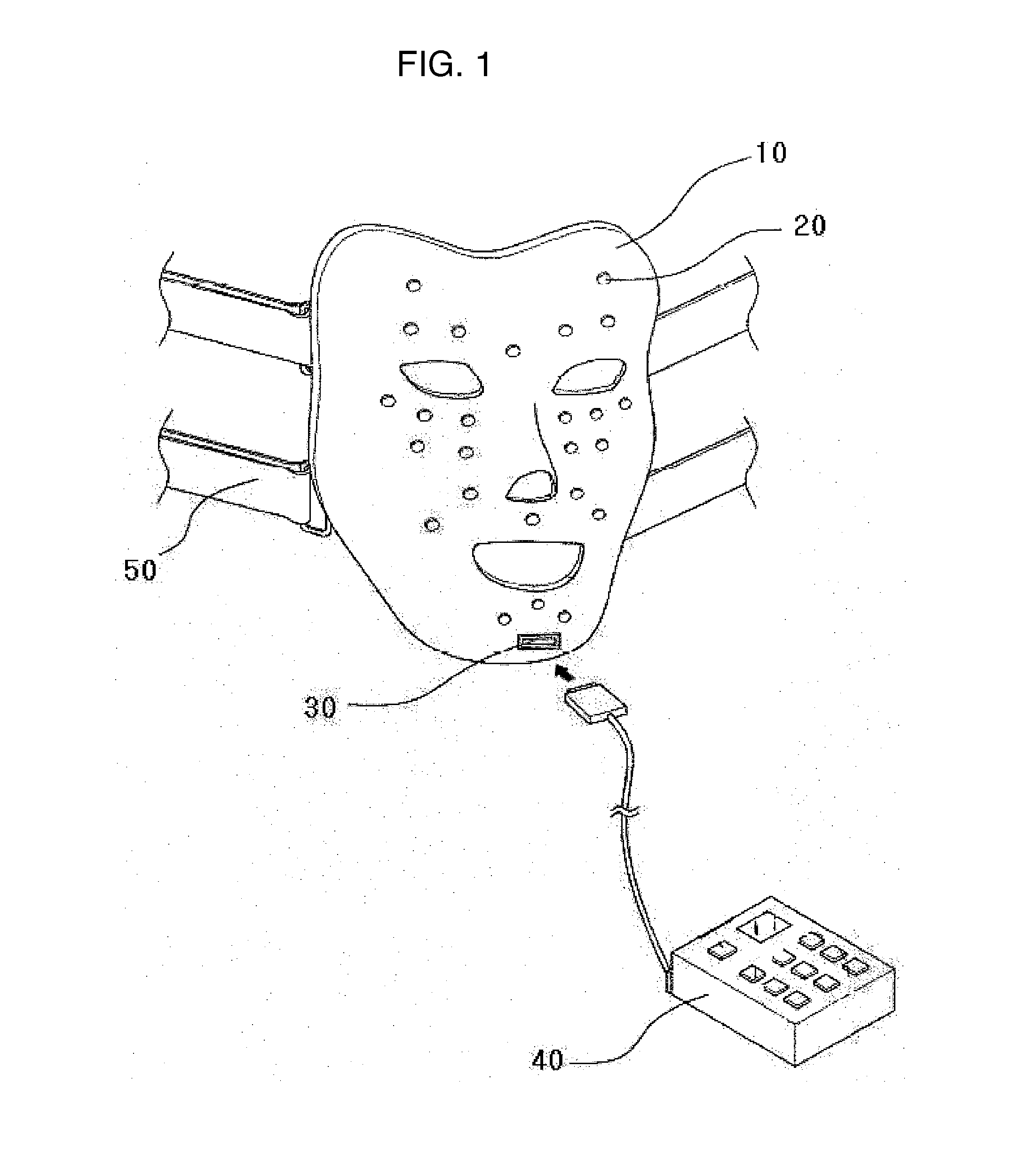 Face massaging device