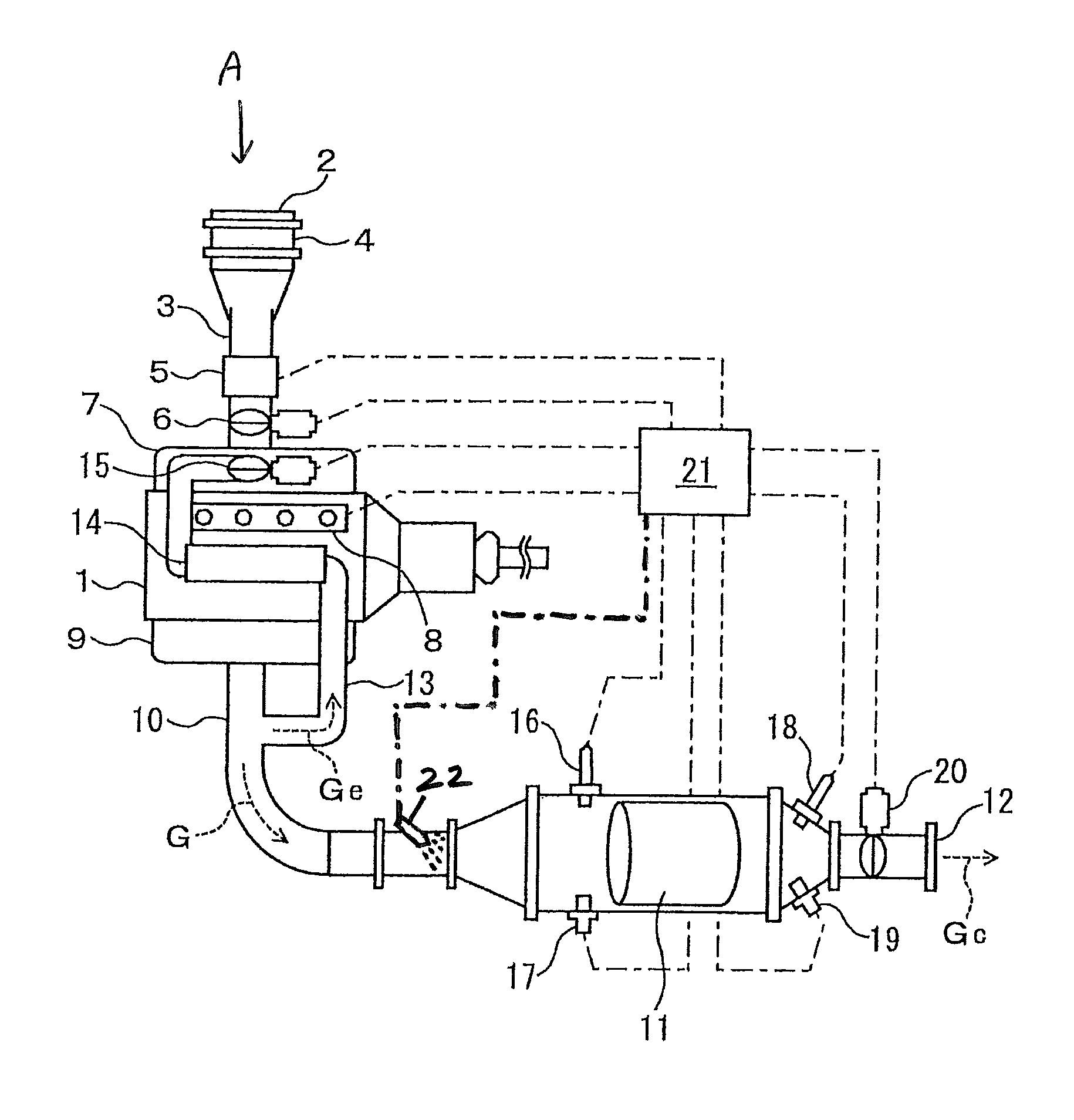 Diesel engine exhaust gas purification method and exhaust gas purification system