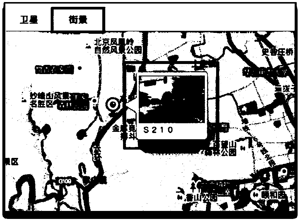 Panorama display method in electronic map, server and computer readable medium