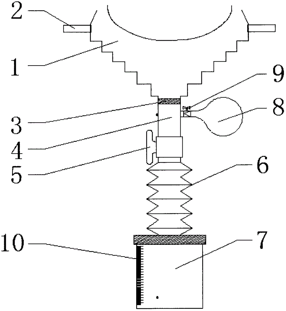 Disposable closed type midstream urine taking device