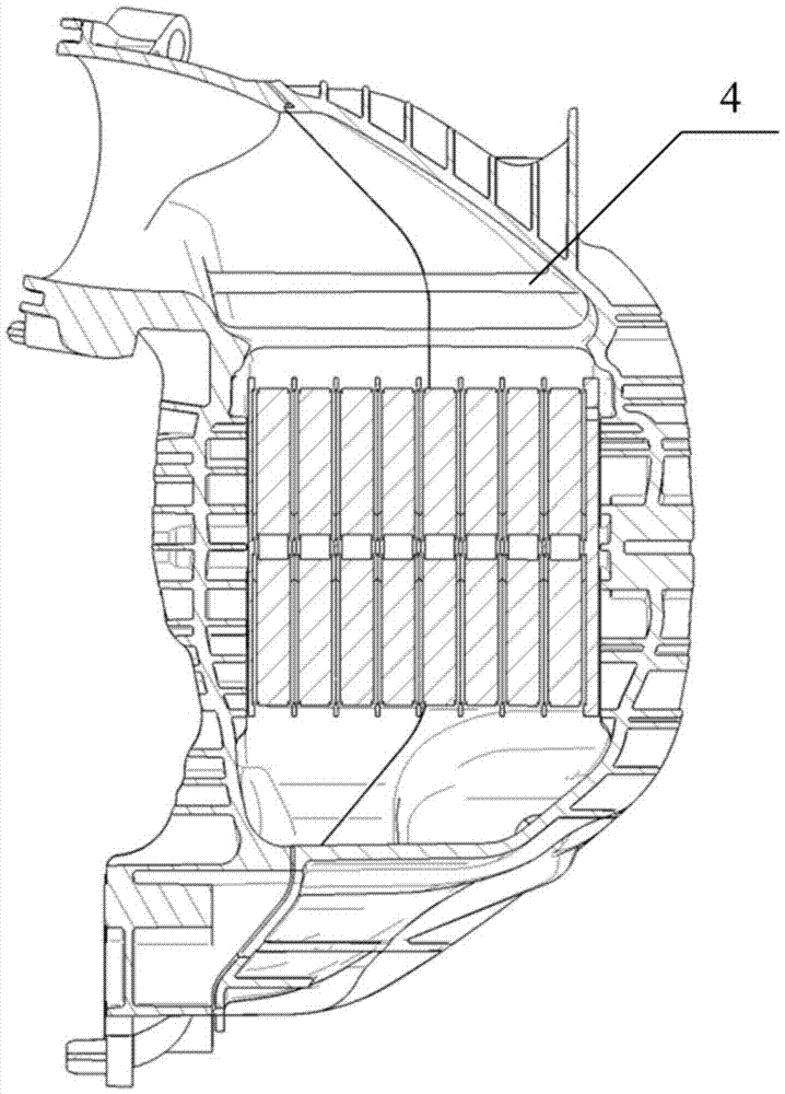Turbo supercharged engine intake manifold with flow guiding structures