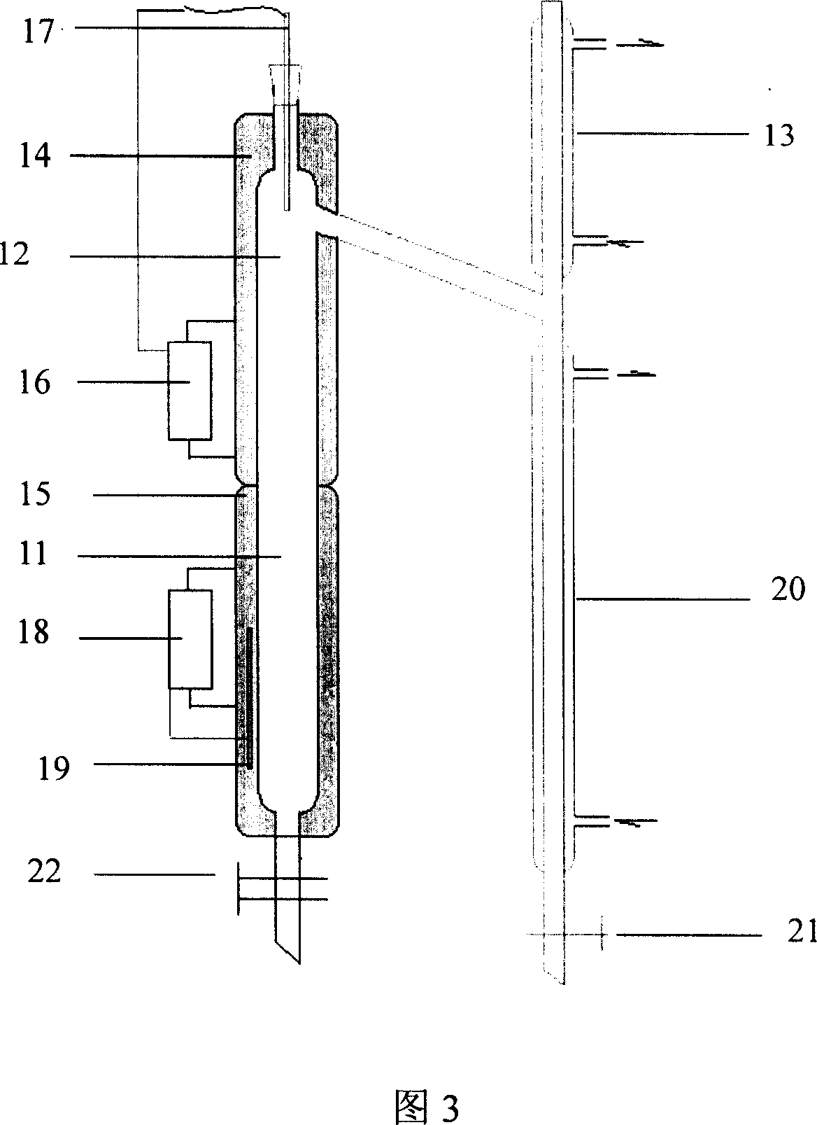 Distillation dewatering set and its dewatering process using it