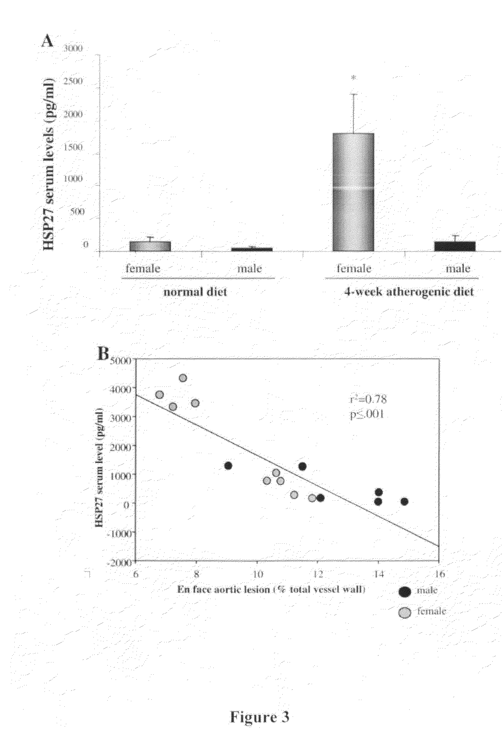 Use of heat-shock protein 27 for cardiovascular disease prevention and treatment