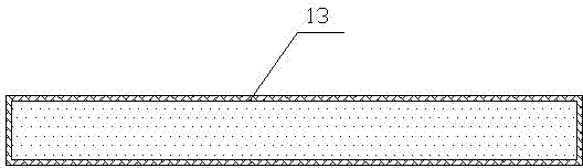 First packaged and then etched packaging structure with single chip normally installed and base islands buried and preparation method of structure