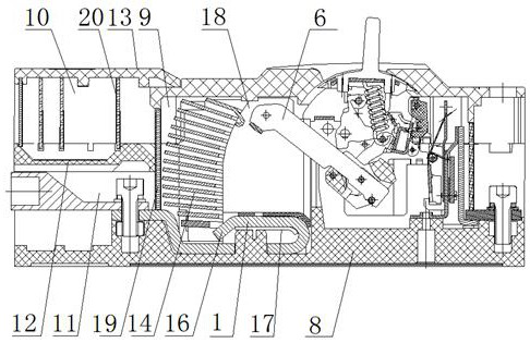 Modular arc extinguishing device for plastic shell type circuit breaker