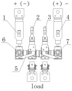 Modular arc extinguishing device for plastic shell type circuit breaker