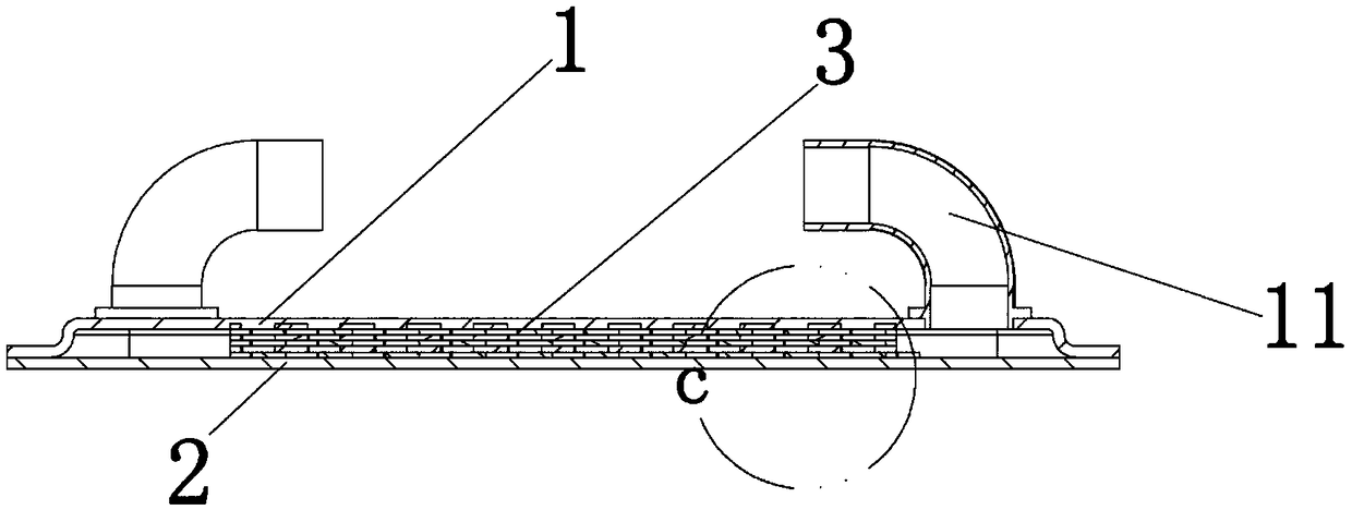 Laminated water-cooling radiator