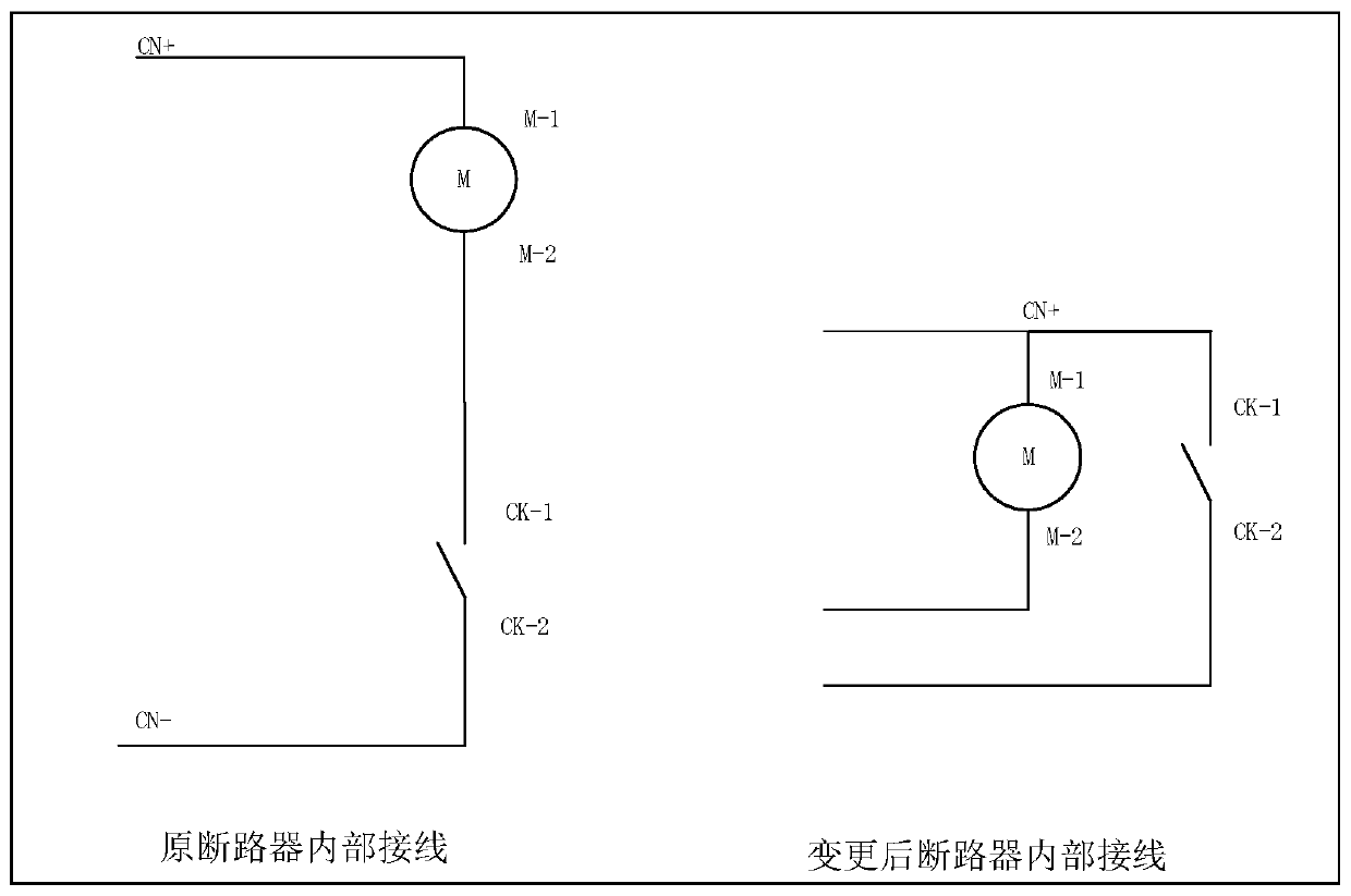 Control method and device of circuit breaker energy storage motor