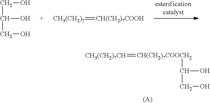 Synthesis process for diacetyl epoxy glyceryl oleate