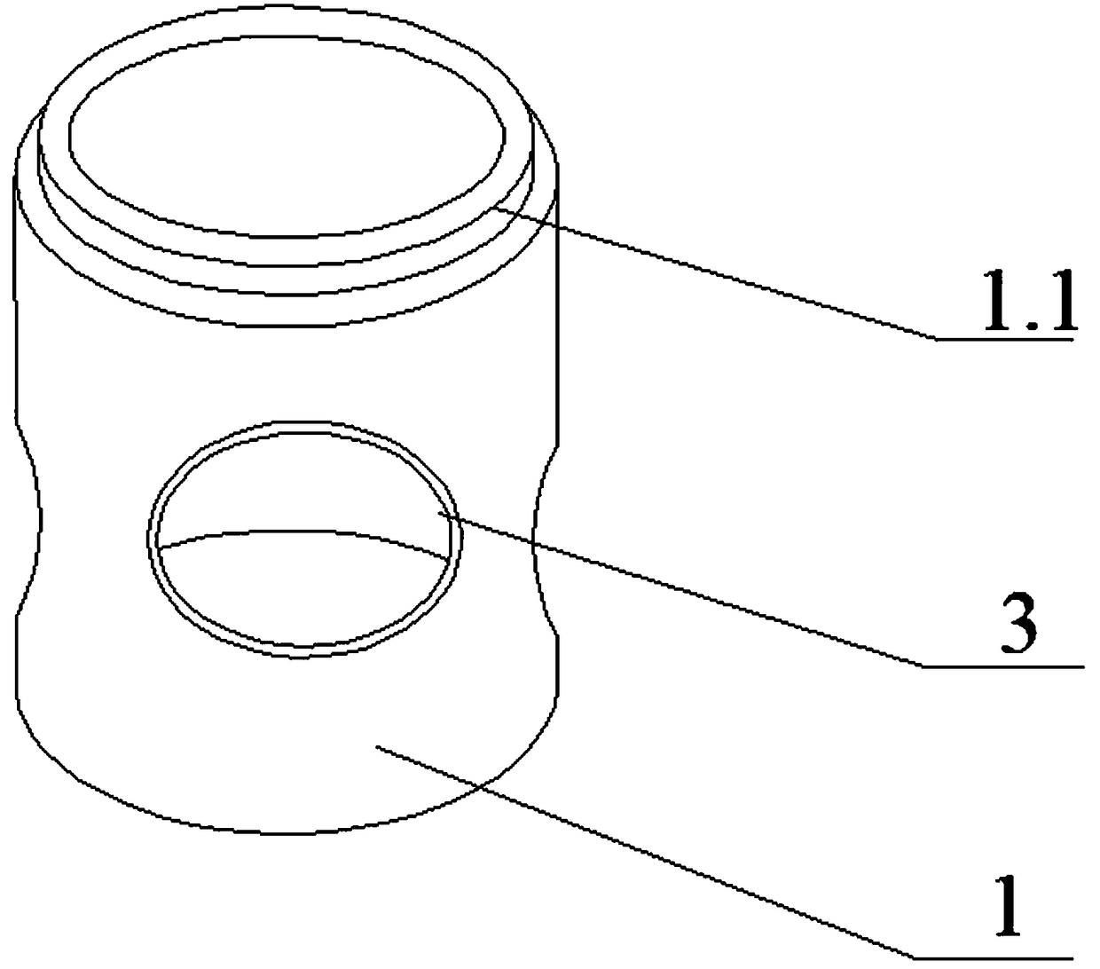 Well cellar for sewage discharge pipelines