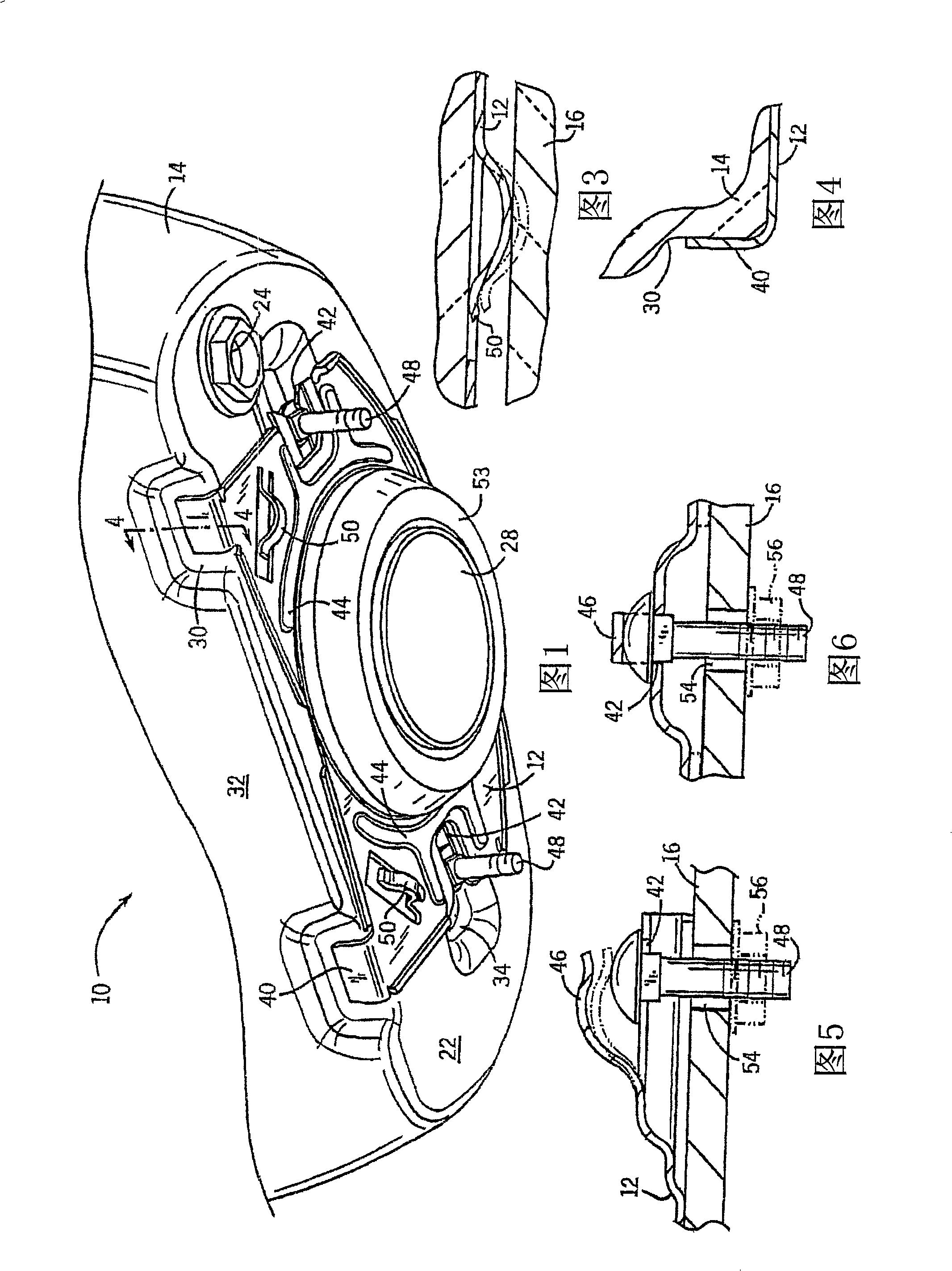 Toilet tank attachment bracket with unitary spring arm