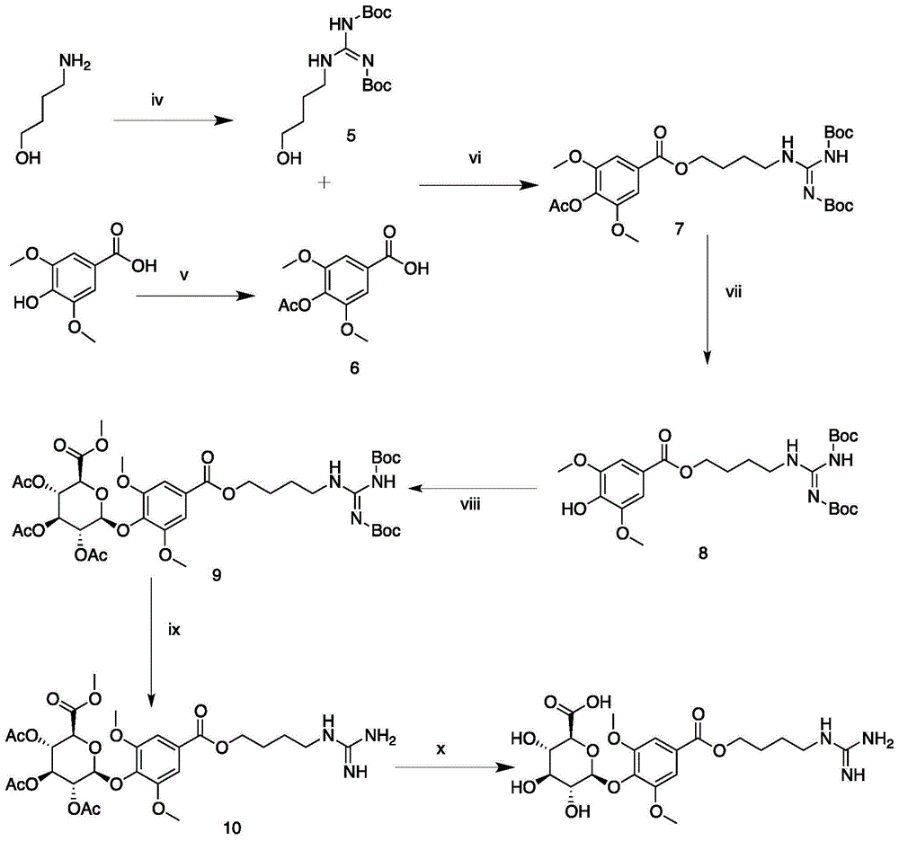 Leonurine metabolite and preparation method thereof