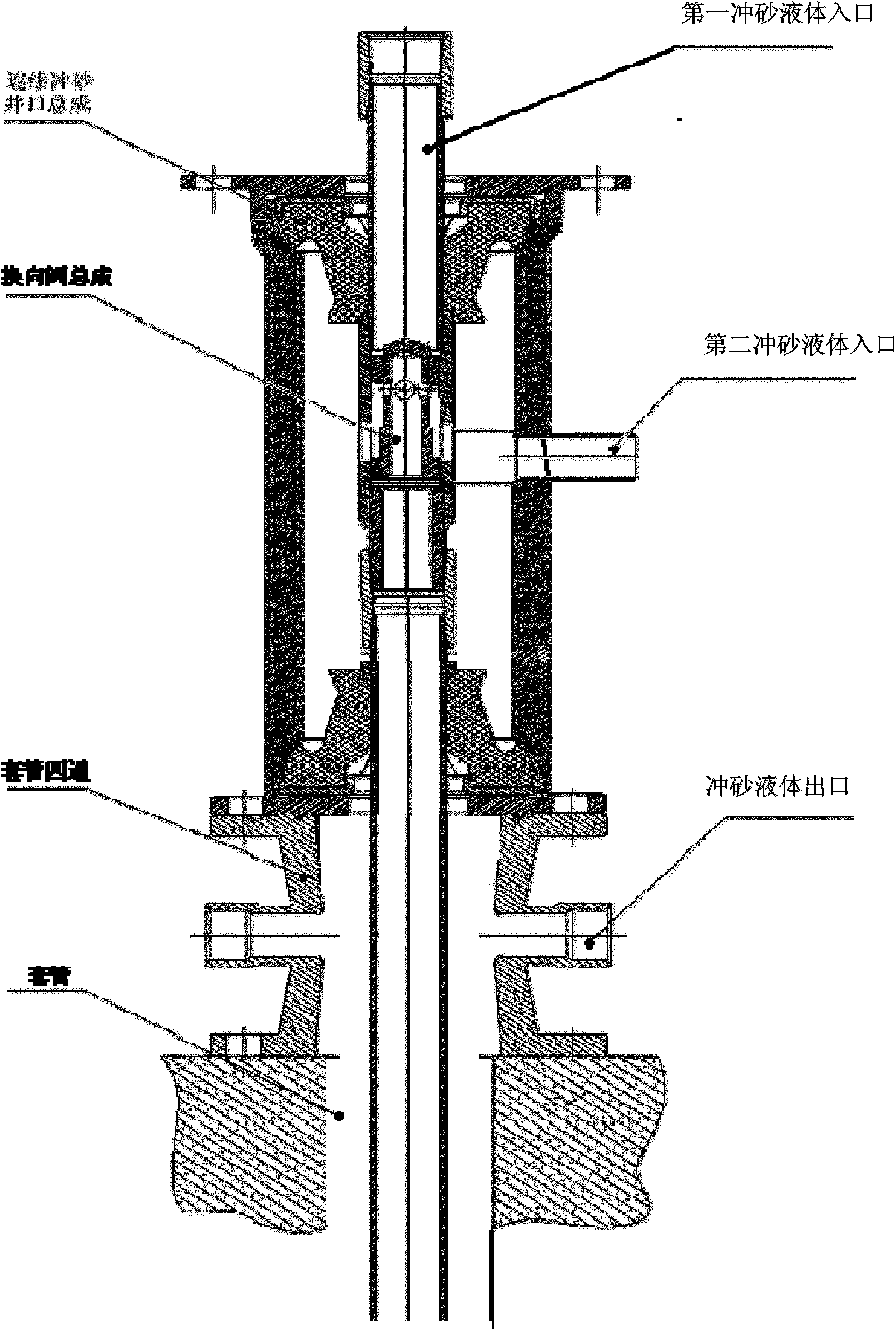 Ground sand washing device for horizontal well and application method thereof