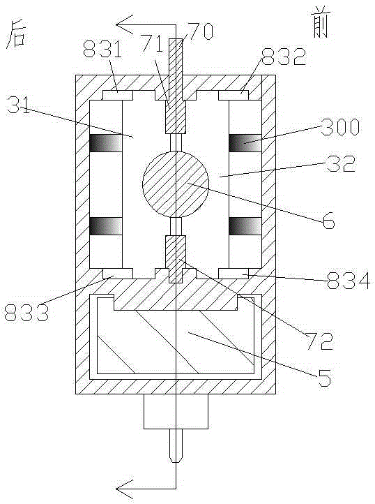 Machining device control system with movable machining head