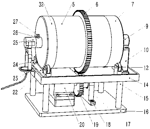 Dropping device for grinding and polishing
