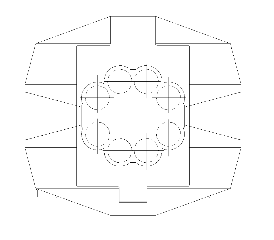 Multiroll mill stand processing method and fixture device