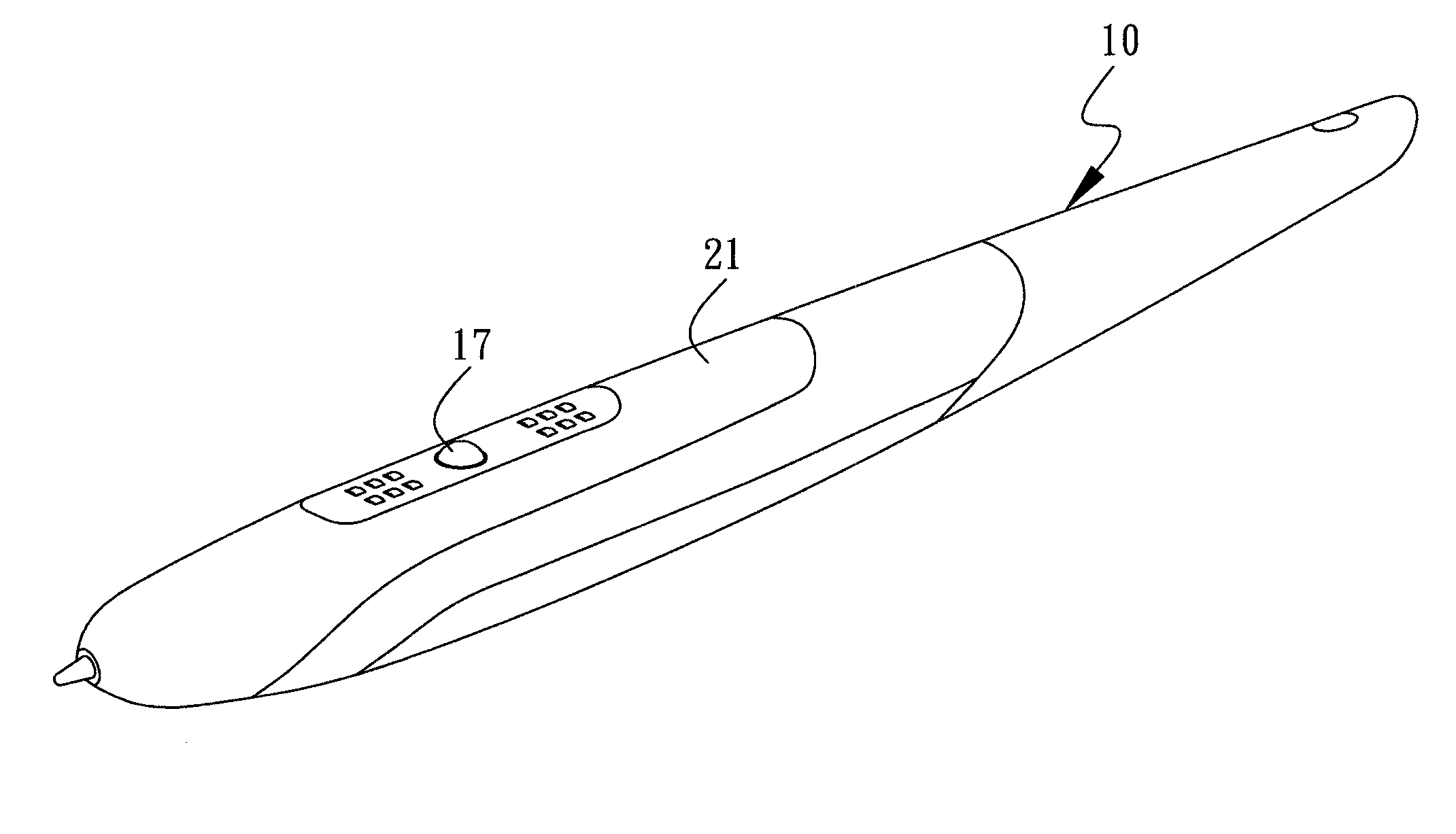 Inputting device for handwriting system
