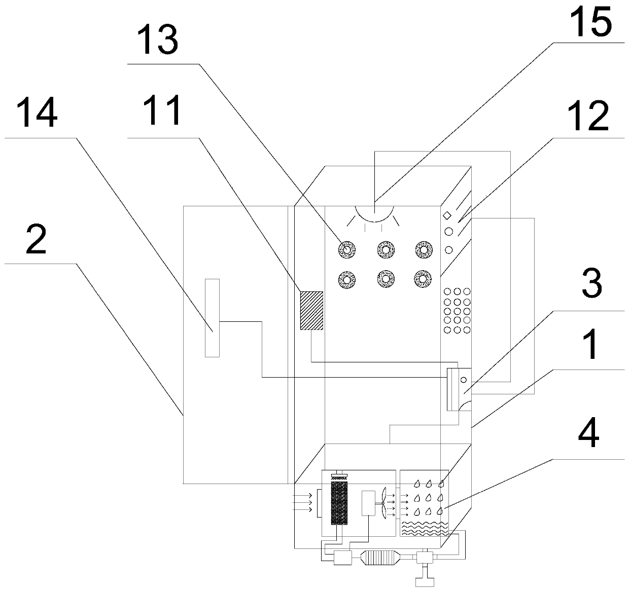 A kind of elevator control cabinet and cooling method