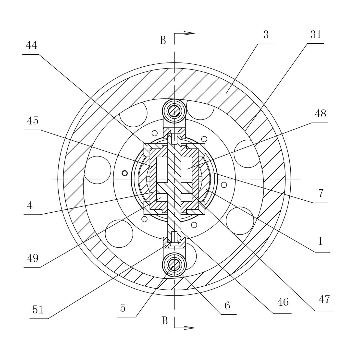 High-rise descent control device based on hydraulic damping
