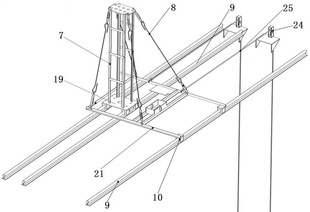 A test device for wave power conversion efficiency of a wave glider