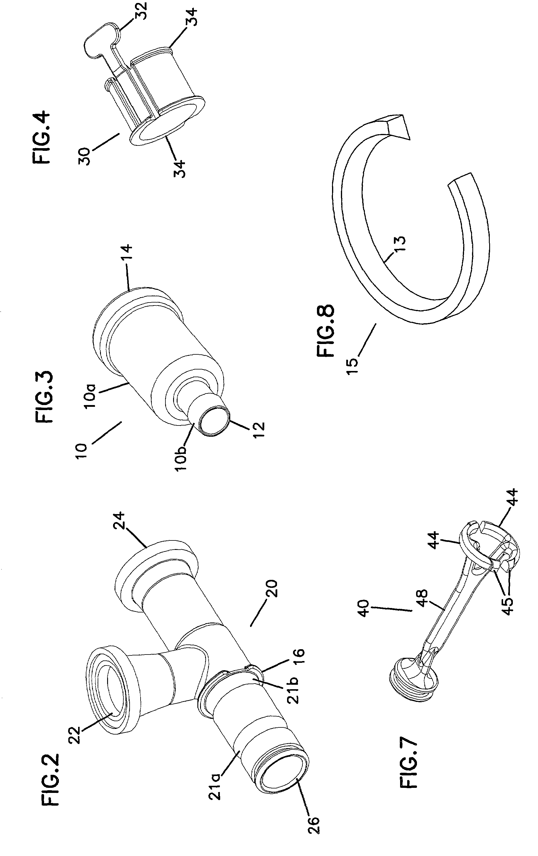 Connector apparatus and method of coupling bioprocessing equipment to a media source