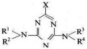 Synthetic method of triazine net series herbicides