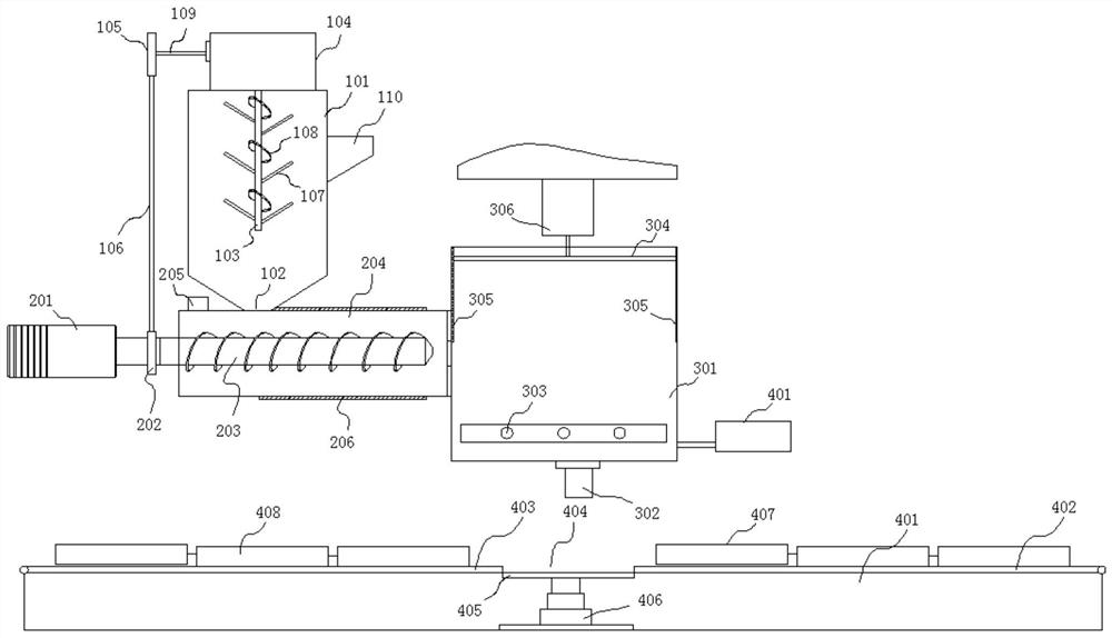 A foam aluminum foaming system and method with smooth feeding