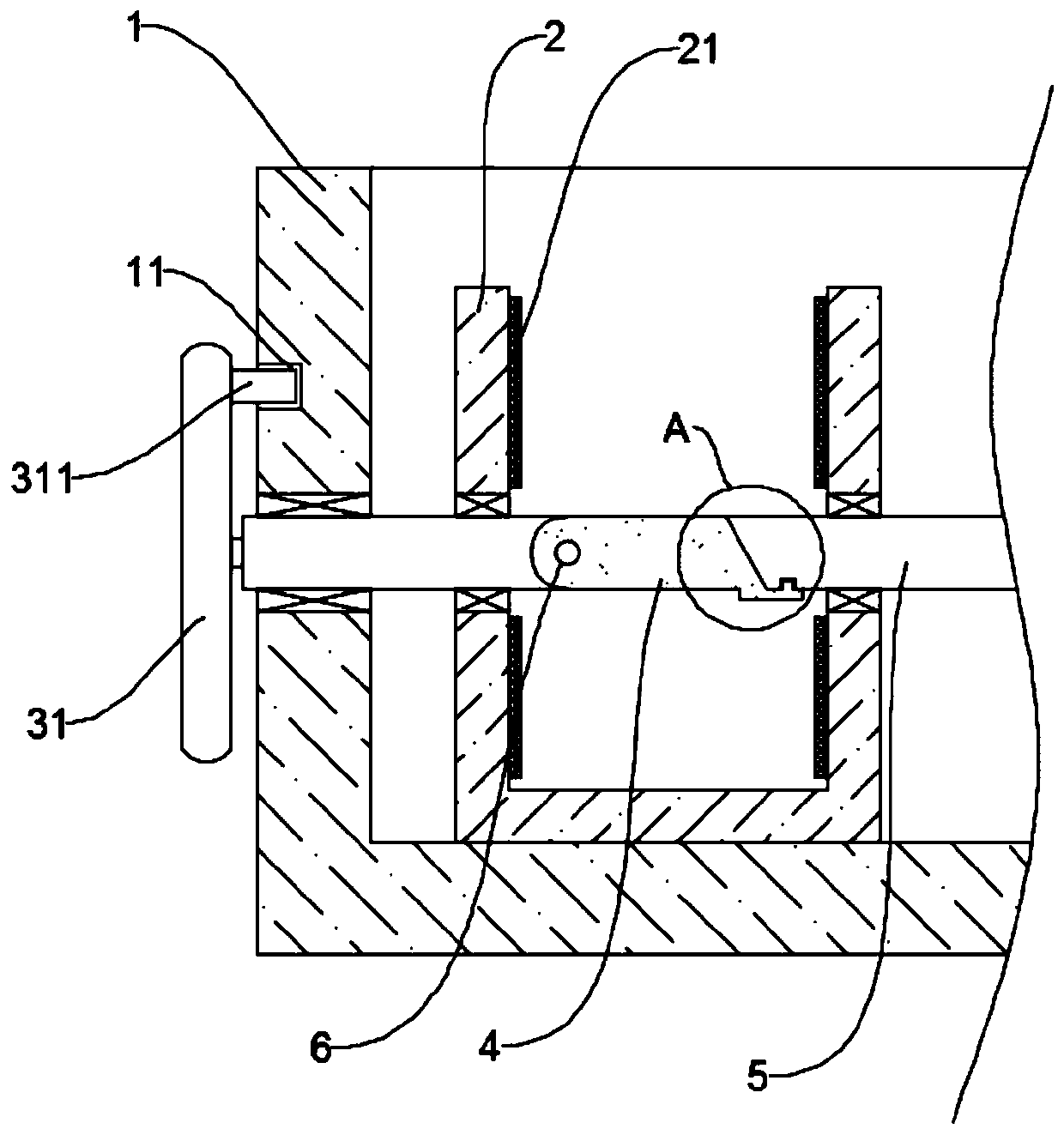 An all-round anti-loosening bearing storage box and bearing carrying device