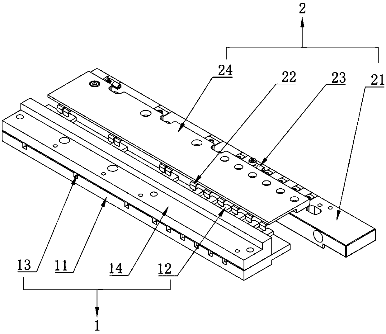 Reed type vacuum contact mechanism