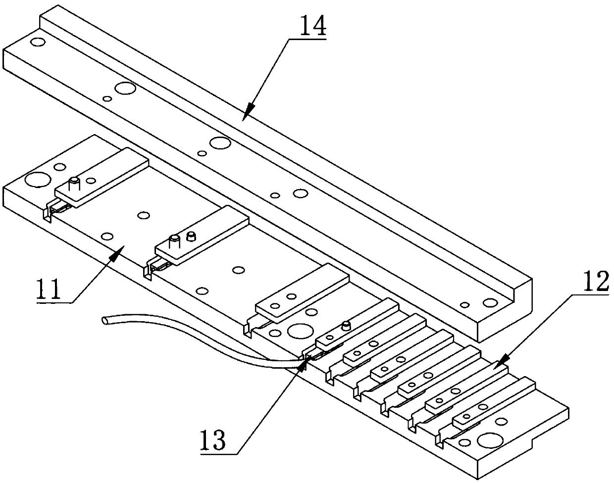 Reed type vacuum contact mechanism