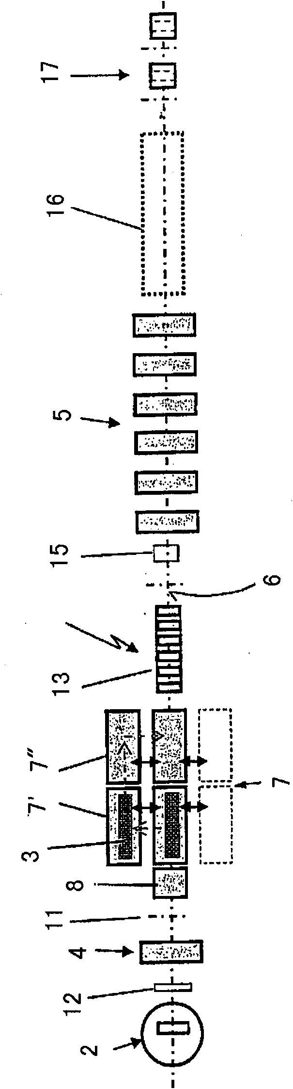 Method and device for the production of a metal strip by roll casting