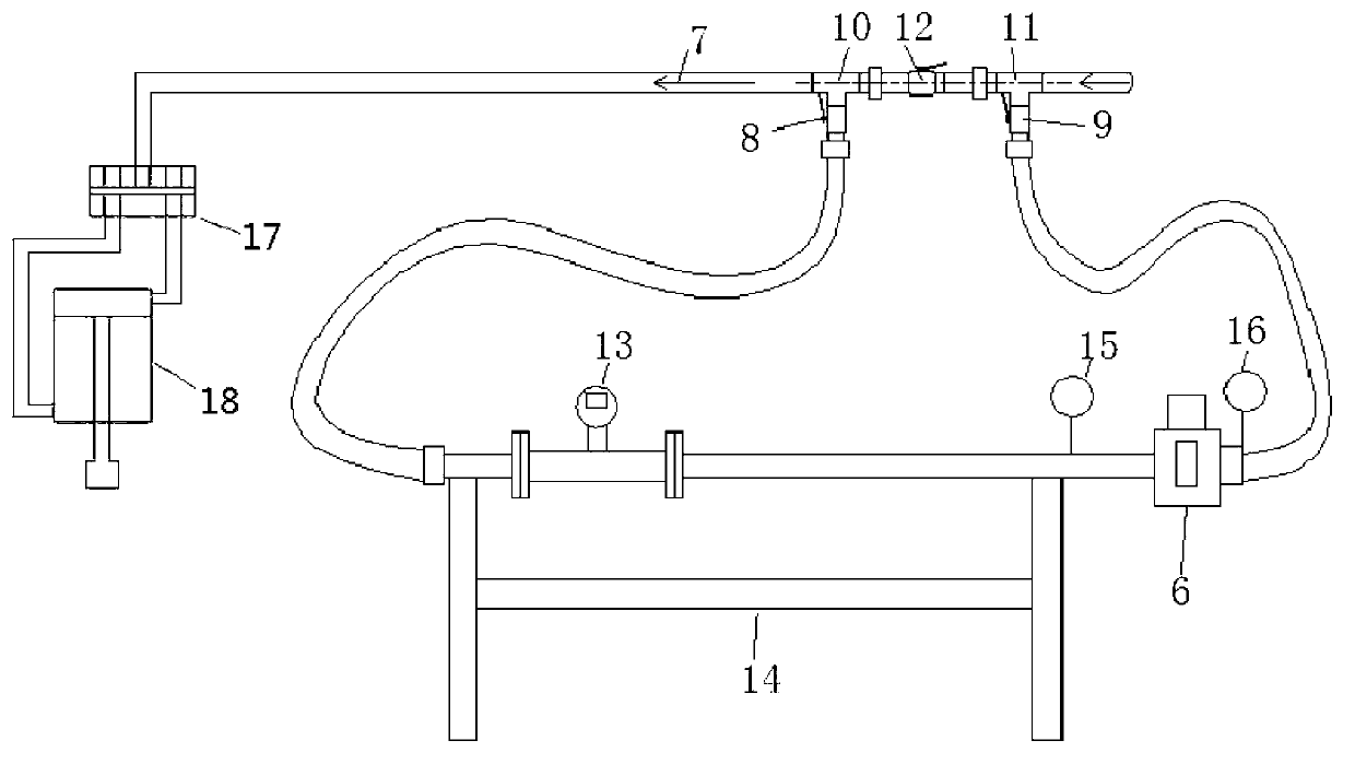 Crust breaking cylinder air throttle and testing device and testing method