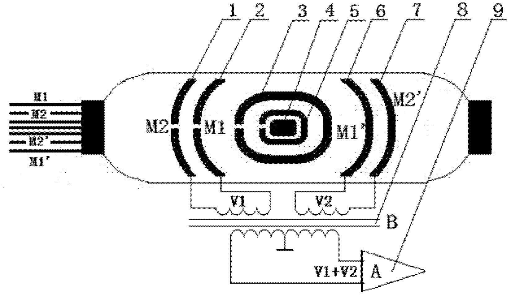 Polar plate of micro-disc type focused logging device