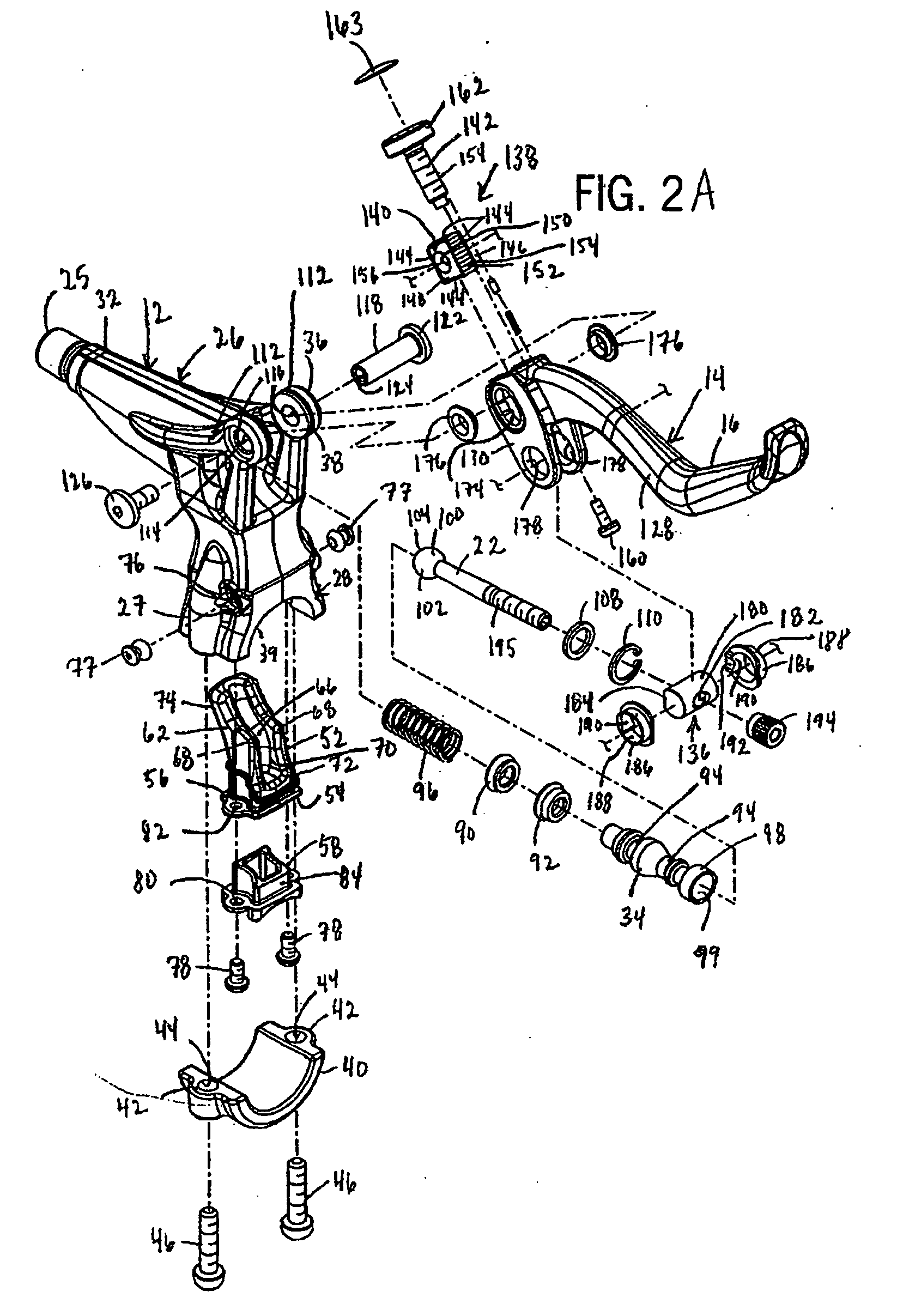 Lever assembly and master cylinder