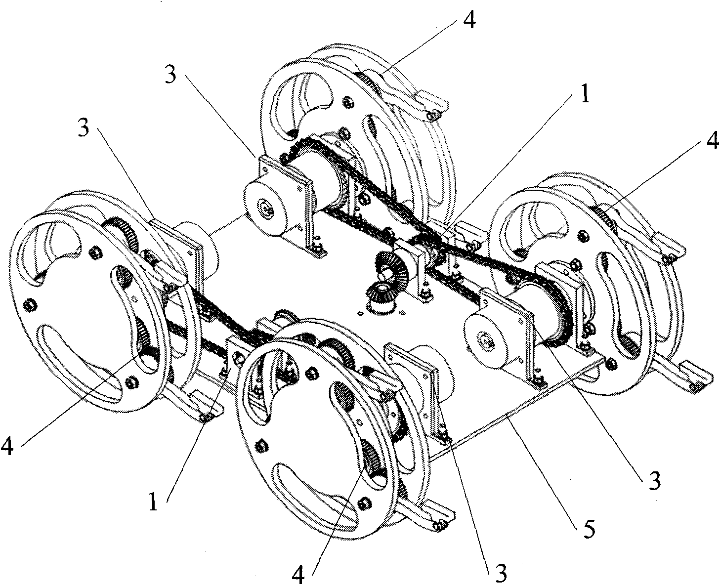 Wheel-leg mixed type moving device