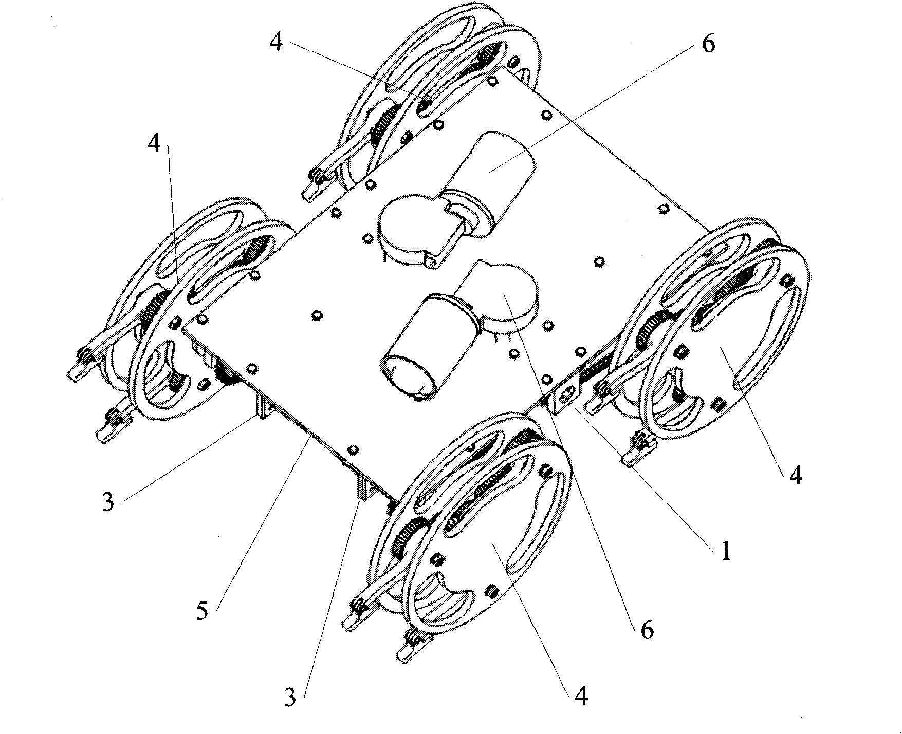 Wheel-leg mixed type moving device