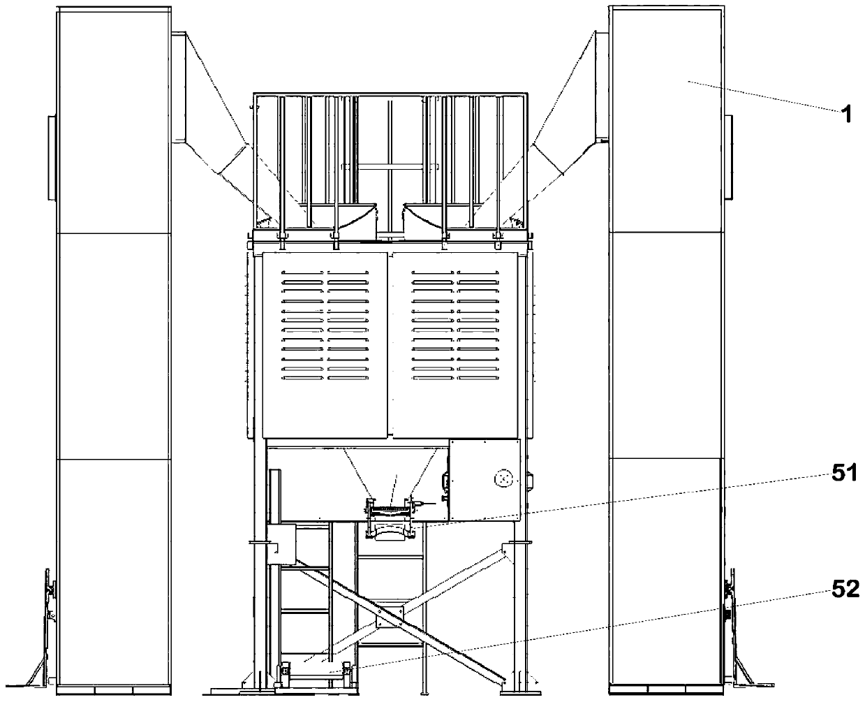 Fertilizer preparation equipment provided with novel feeding mechanism