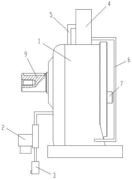 Speed reducer having air cooling and vibration reducing gear and gap eliminating structure