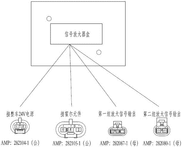 Induction type automobile door step lamp and anti-pinch device switch based on Hall element