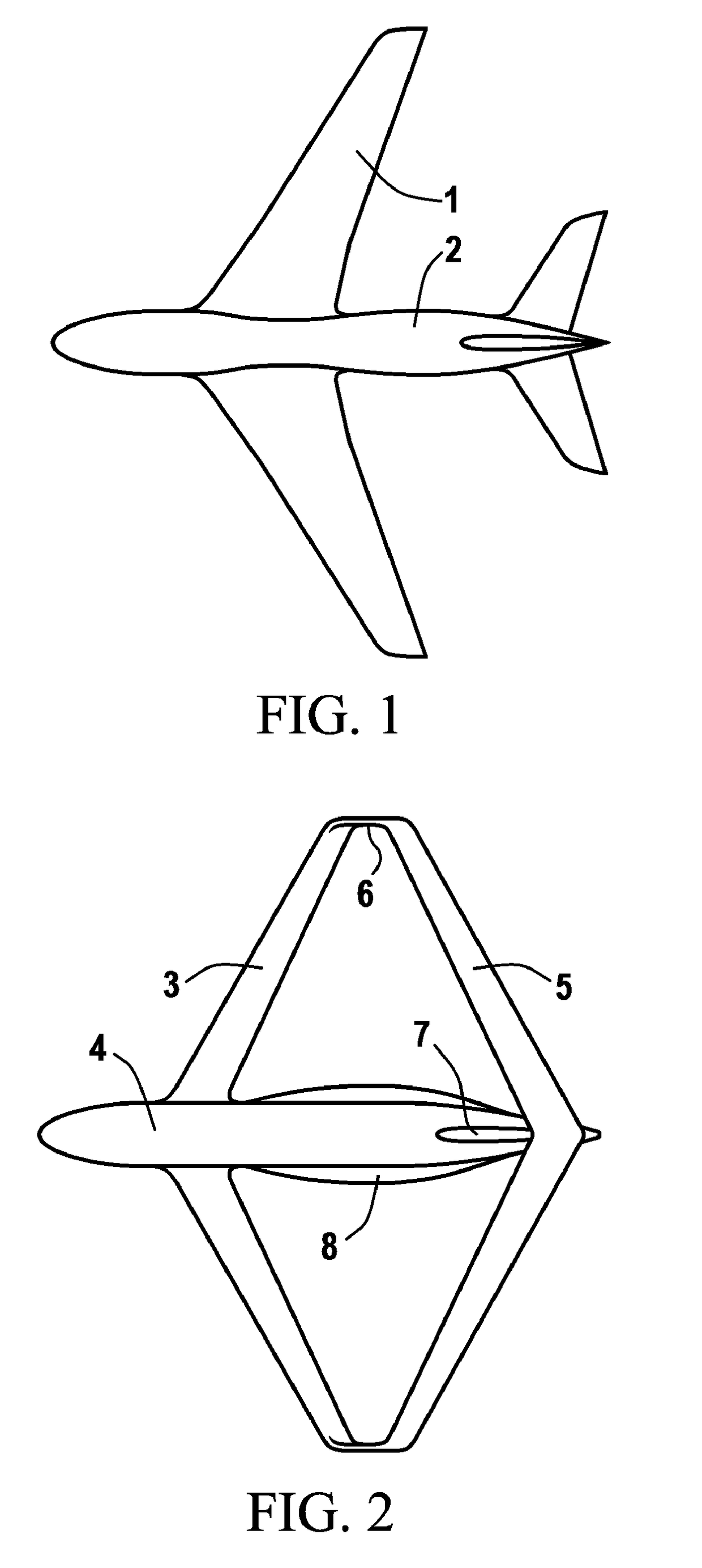 Methods for improvements of the box wing aircraft concept and corresponding aircraft configuration