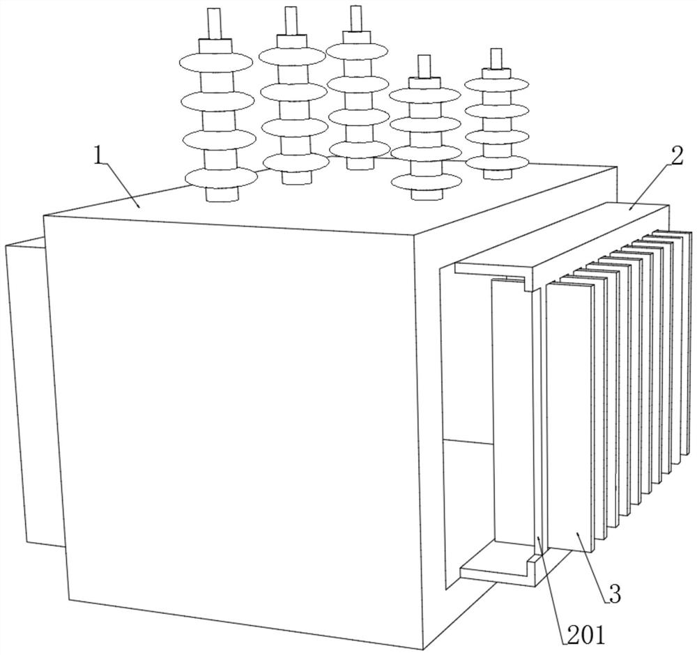 Overheating deformation ventilation type transformer