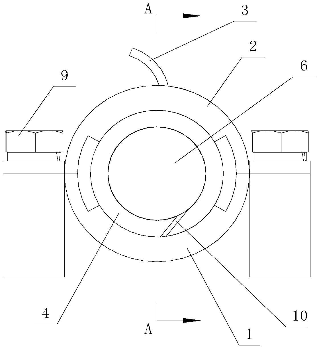 A locomotive cable clamp and cable restraint method