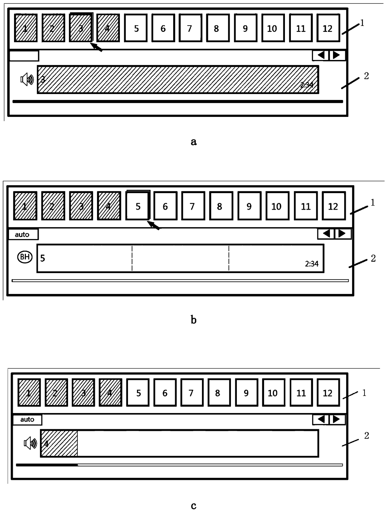 Scanning process display method and display interface for magnetic resonance examination