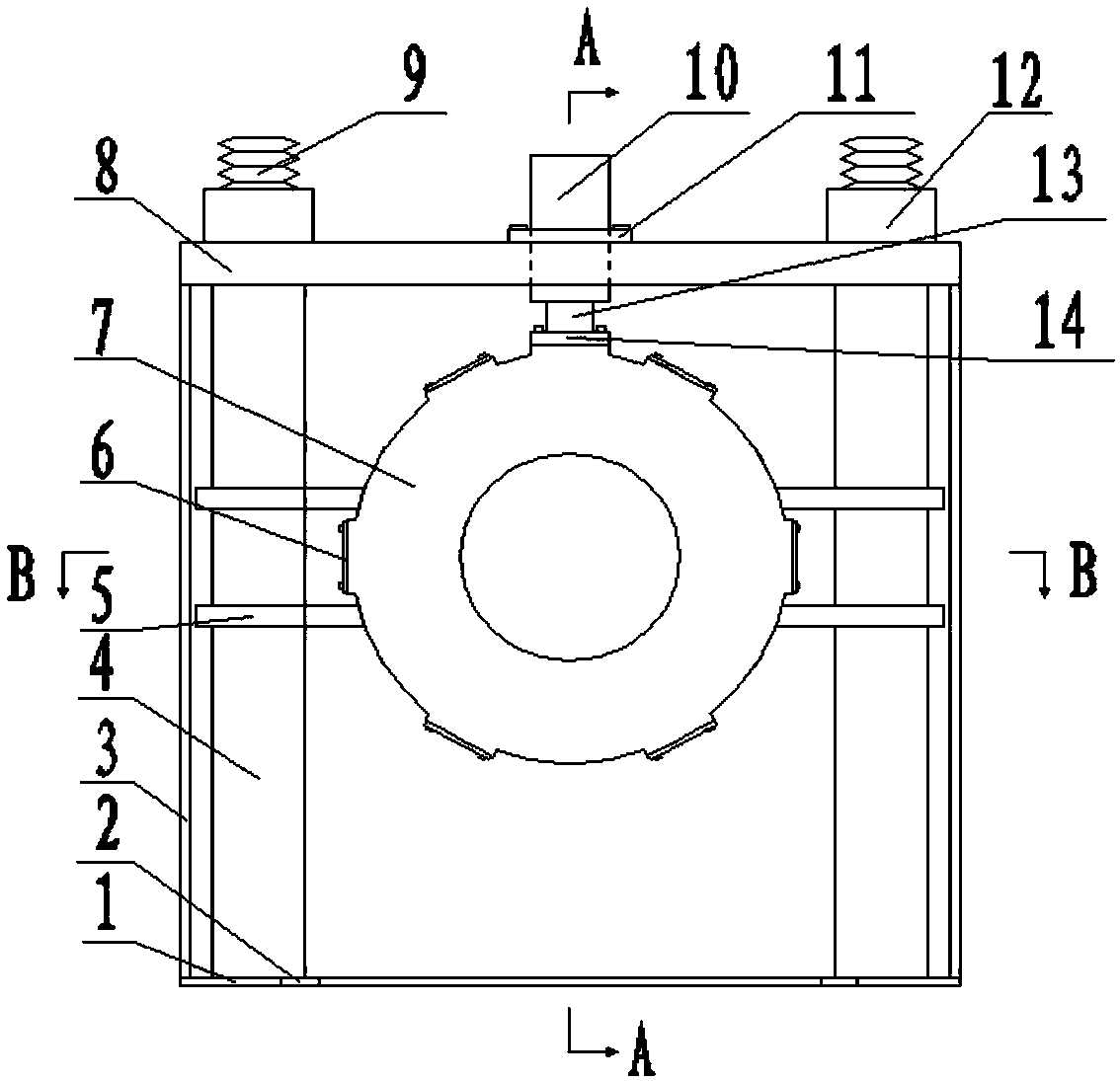 Round steel surface imaging regulating device and method