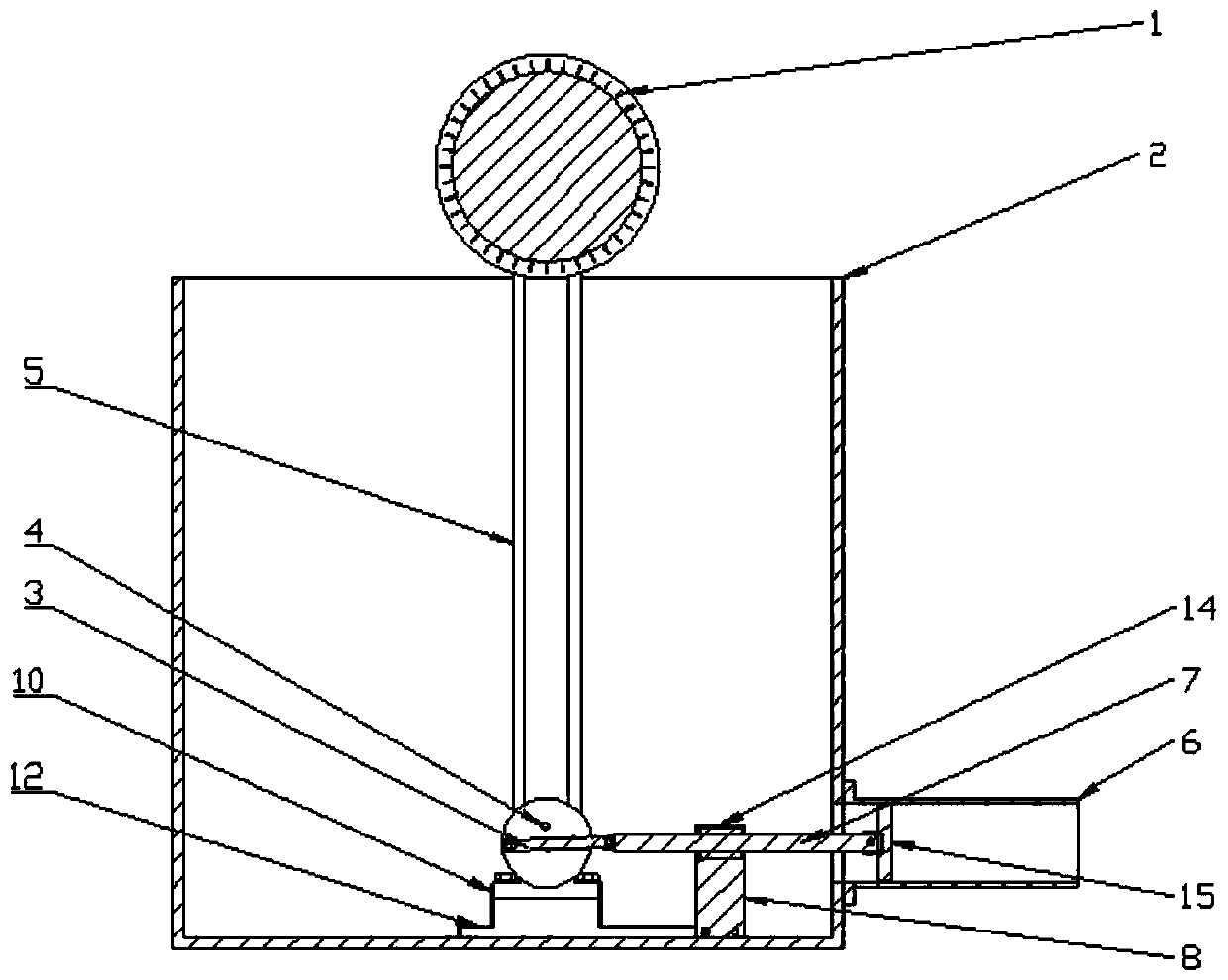 A wave energy test device and test method for flexible pipe components