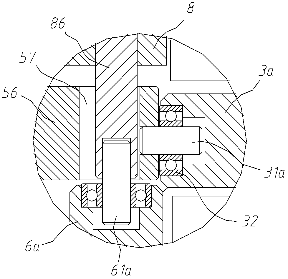 Die head of extrusion die capable of embossing on adjacent surfaces of section bar